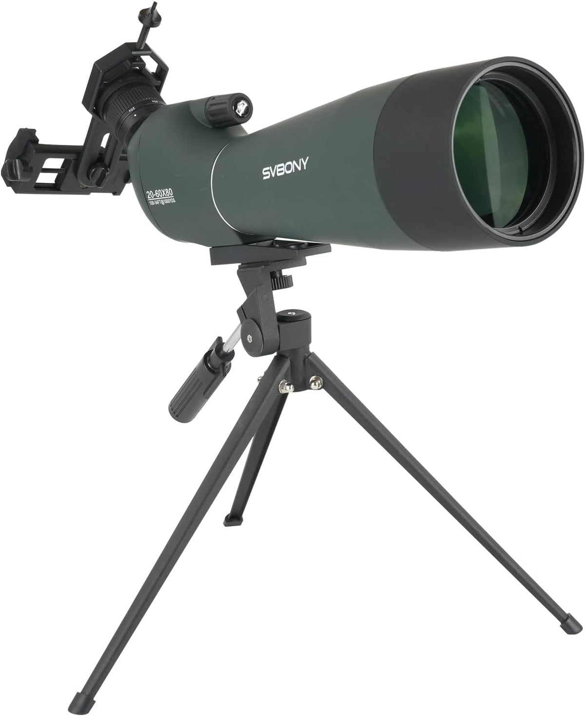 25-75x70mm Angled Spotting Scope with Tripod & Phone Adapter, Waterproof for Bird Watching