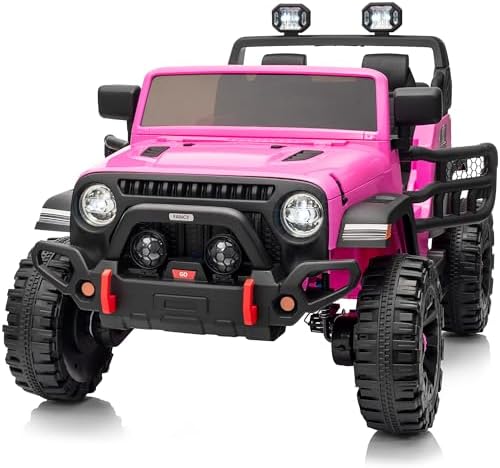 24V 2-Seater Kids Electric Ride-On Truck with Remote Control, 4x4 All-Terrain