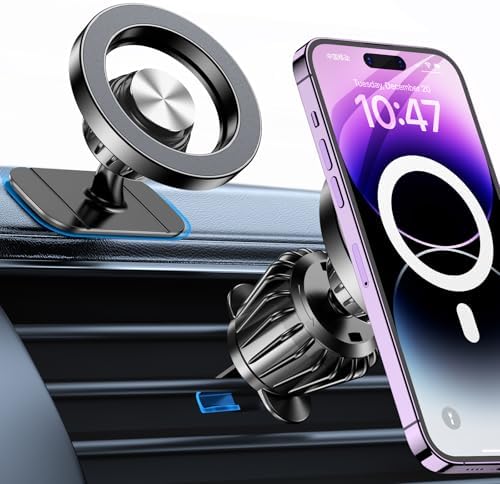 20 Magnet MagSafe Car Mount with 360° Rotation - Universal Phone Holder for Dashboard