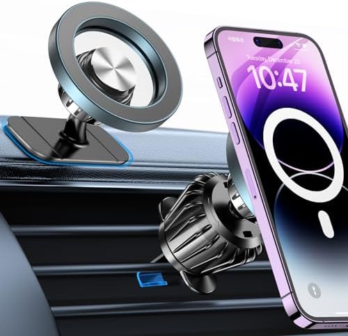 20 Magnet MagSafe Car Mount with 360° Rotation - Universal Phone Holder for Dashboard