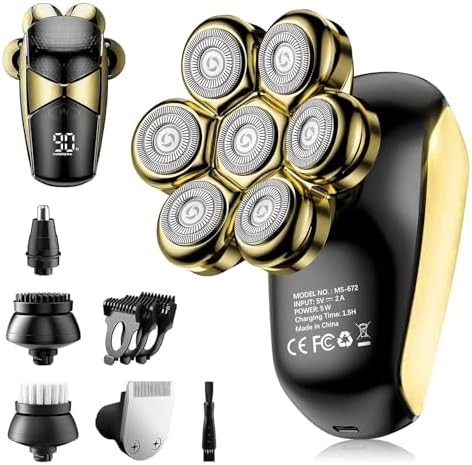 Electric Razor for Women: 7D Floating Head Rechargeable Body Shaver & Trimmer for Legs, Face, Underarms