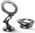 All-Metal Tri-Fold Magnetic Car Phone Mount with 360° Rotation & Super Strong Magnet