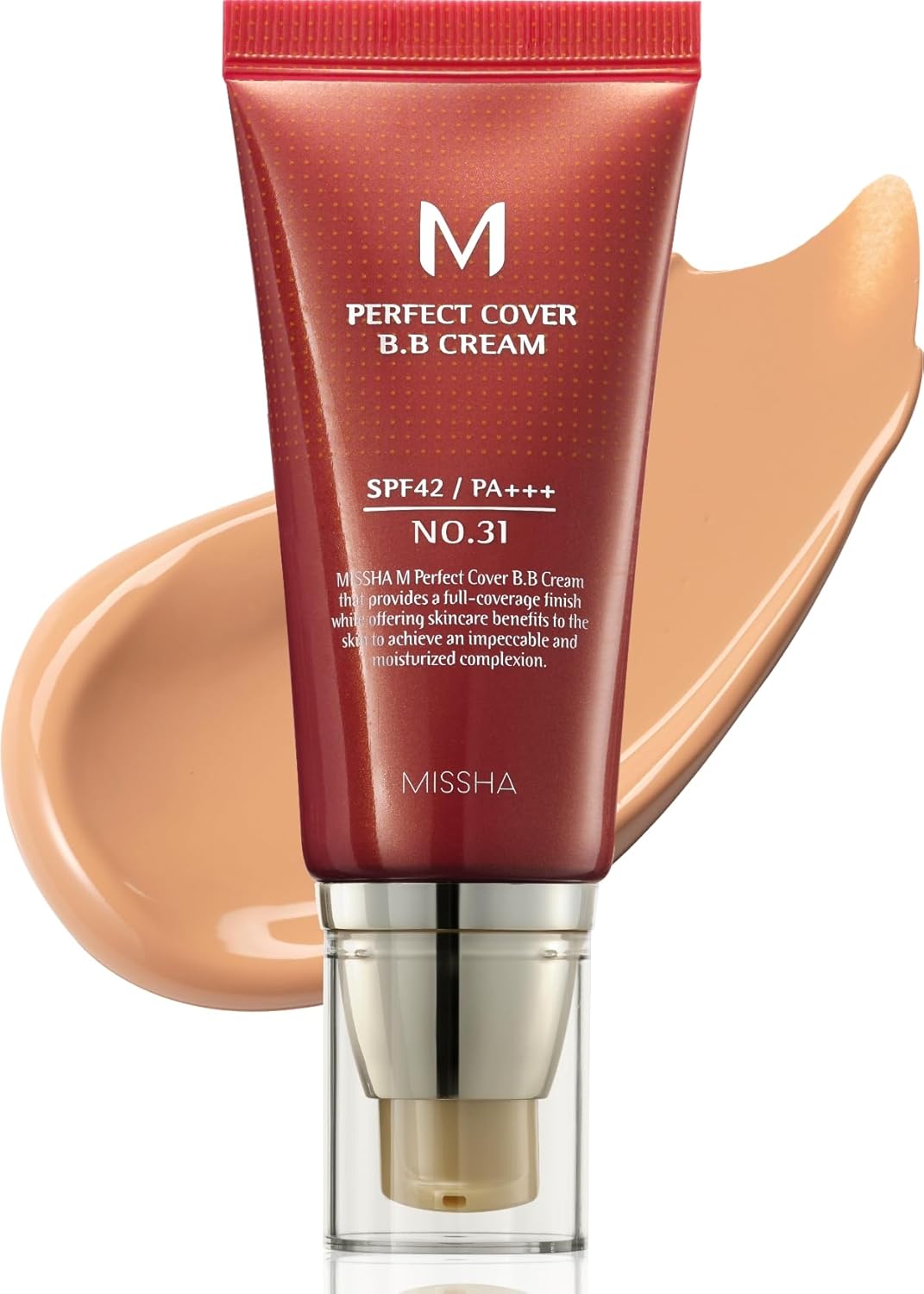 Golden Beige BB Cream SPF 42 PA+++ - All-in-One Tinted Moisturizer for Medium/Tan Skin