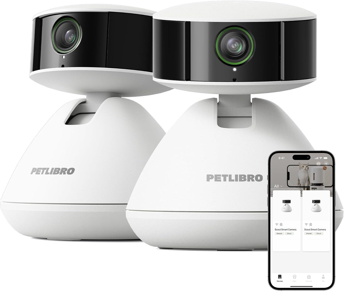 AI Pet Camera with Multi-Pet Recognition, 360° View & Smart Activity Summaries