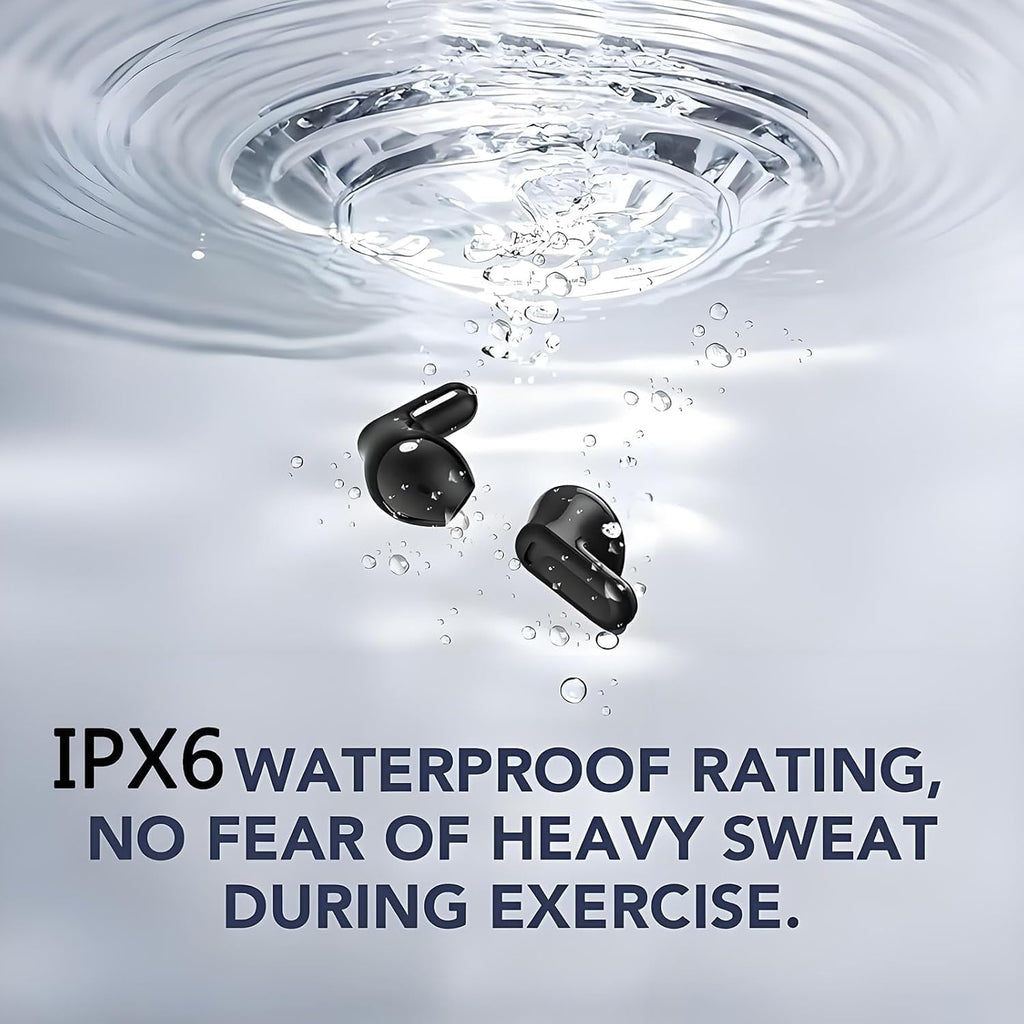 Bluetooth 6.0 Earbuds – Immersive 3D Sound, AI Translator, Waterproof & Noise Cancelling