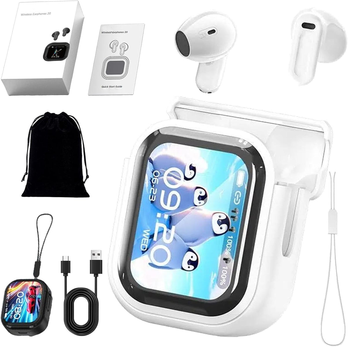 Bluetooth 6.0 Earbuds – Immersive 3D Sound, AI Translator, Waterproof & Noise Cancelling