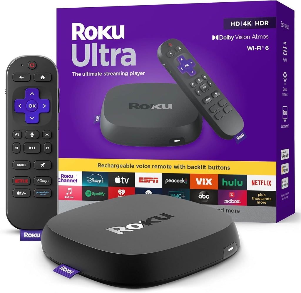 Ultimate 4K Streaming Player with Dolby Vision & Atmos | Rechargeable Voice Remote Pro