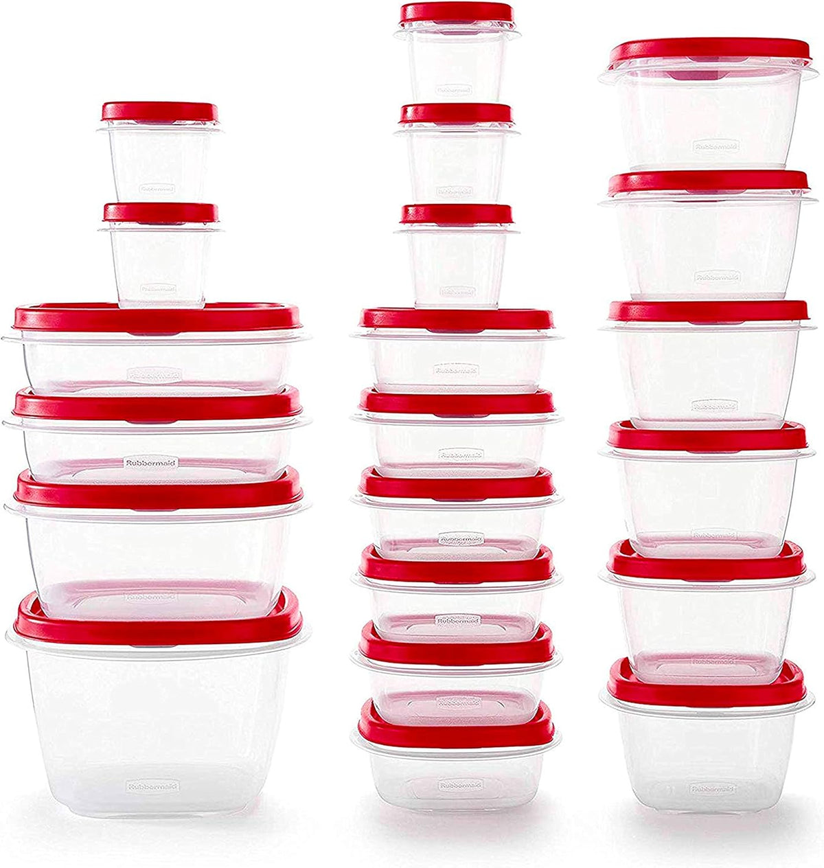 60-Piece Food Storage Containers with Vented Lids, Microwave and Dishwasher Safe Set
