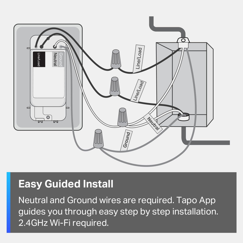 Matter Smart Light Switch: Voice Control & Offline LAN Operation | UL Certified 2-Pack