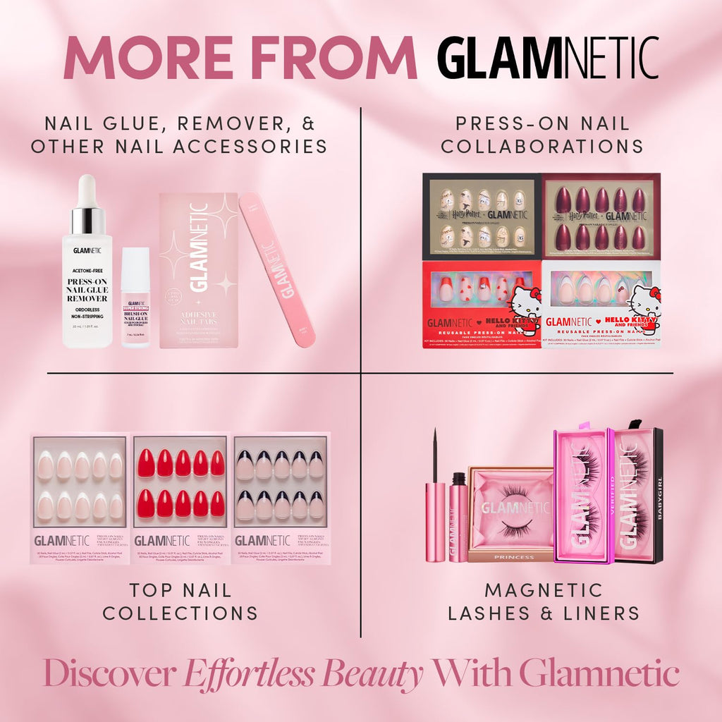 Short Round Press-On Nails - Milky Pink Blush | Salon-Quality & Reusable Fake Nails Kit with 12 Sizes