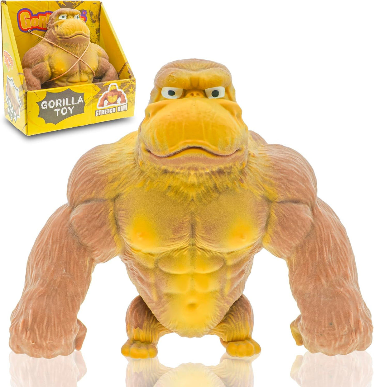 Stretchy Monkey Fidget Toy - Funny Gorilla Stress Relief Squeeze Toy for Kids & Adults