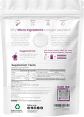 Multi Collagen Peptides Powder, 40 Stick Packs | Type I, II, III, V, X + Biotin, Vitamin C & Hyaluronic Acid | Supports Hair, Skin & Joint Health
