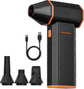 110000RPM Electric Air Duster with 3-Speed Settings, Fast Charging & 4 Nozzles