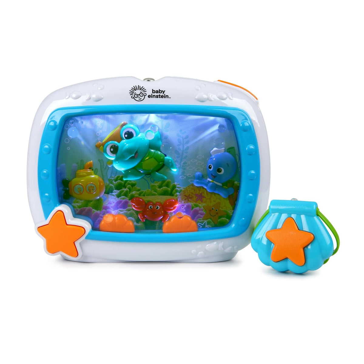 Sea Dreams Soother Musical Crib Toy and Sound Machine for Newborns