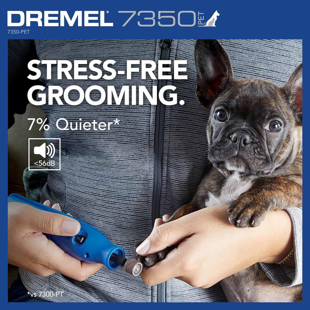 4V Pet Nail Grinder - Quiet, Rechargeable & Easy-to-Use for Dogs & Cats