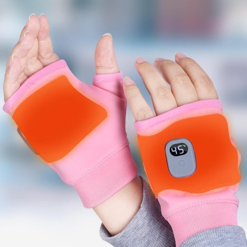 Rechargeable Heated Gloves with Digital Display, 3 Temperature Modes for Indoor & Outdoor Use