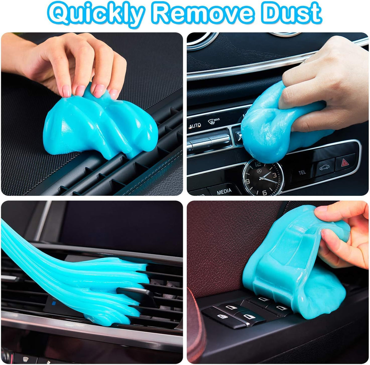 Reusable Car Cleaning Gel Putty for Hard-to-Reach Areas and Electronics