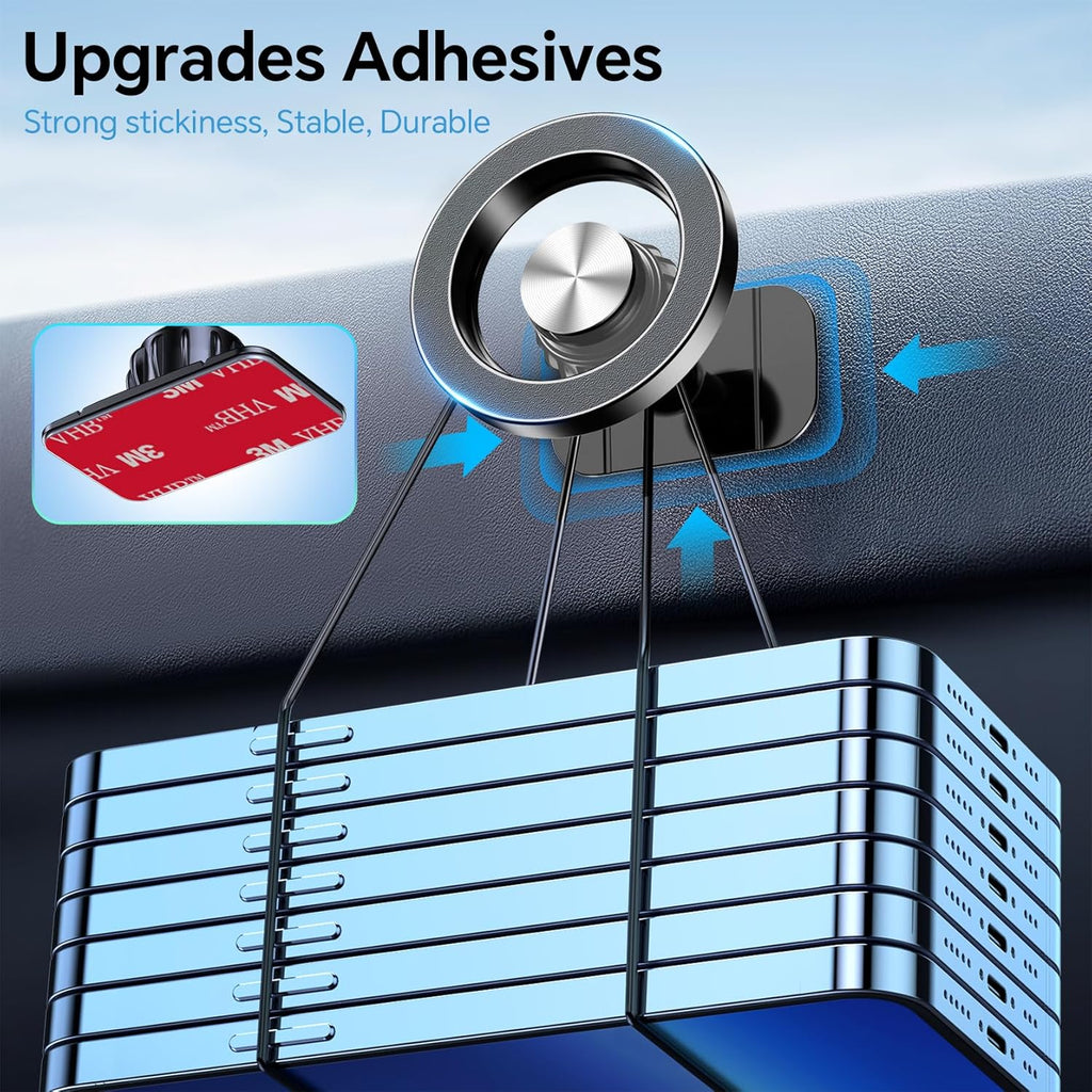 20 Magnet MagSafe Car Mount with 360° Rotation - Universal Phone Holder for Dashboard