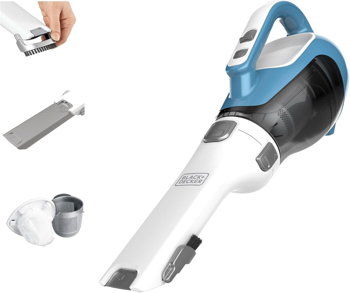 AdvancedClean+ Cordless Handheld Vacuum with Rotating Nozzle and Charging Station