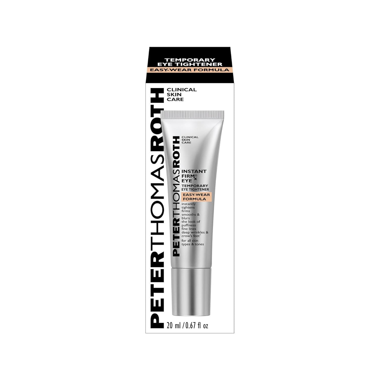 Instant Eye Tightener with Easy-Wear Formula for Temporary Firming