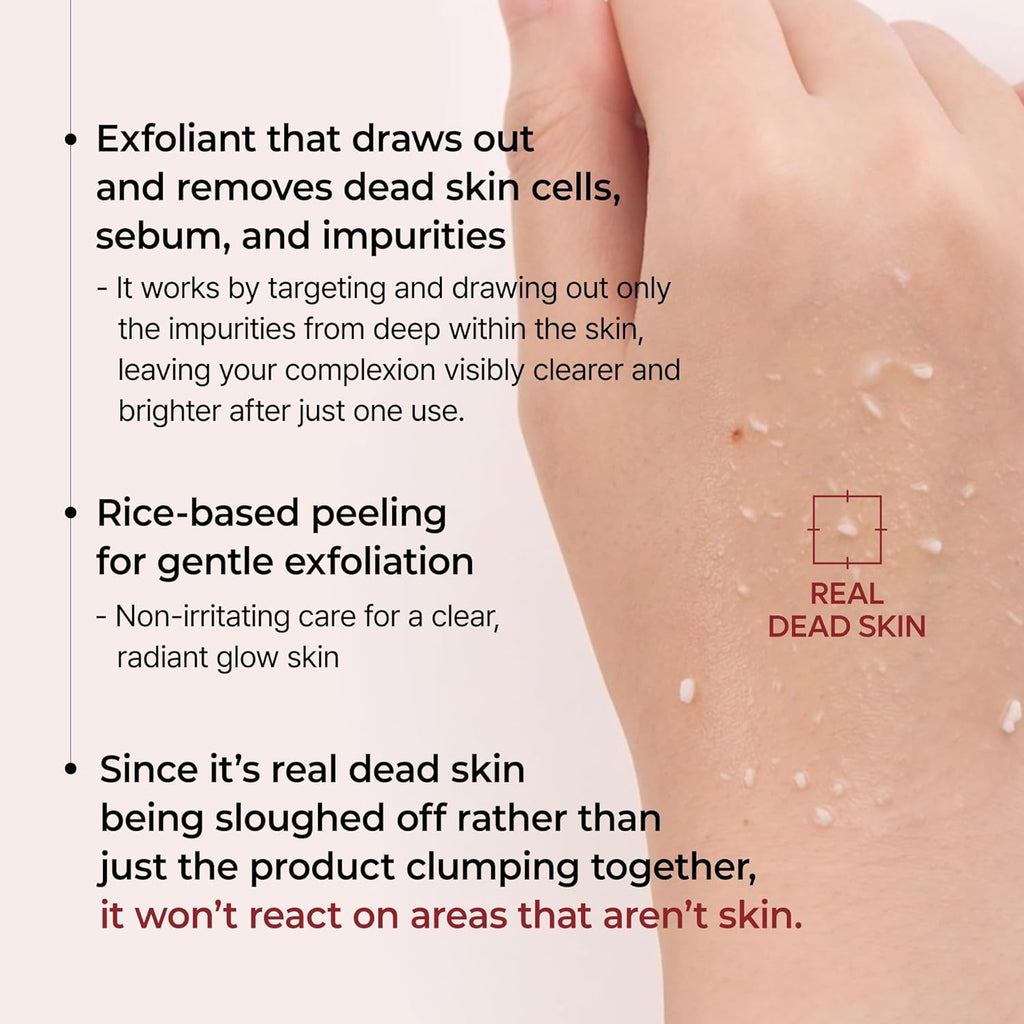 Glow Rice Peeling Ampoule 80ml Daily Soft Exfoliating Face and Body Scrub