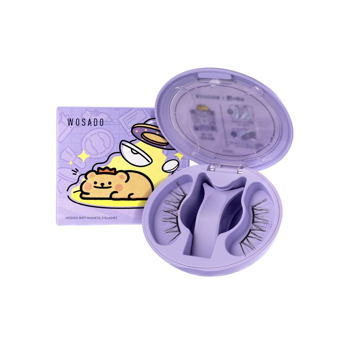 Soft Magnetic Eyelashes Kit with Applicator, Glue-Free Reusable Wispy Lashes, Waterproof & Lightweight