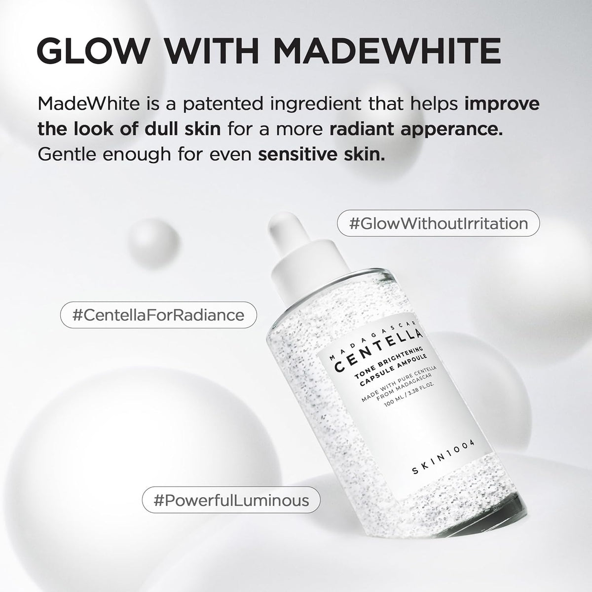 Tone Glowing Capsule Ampoule 3.38oz with Niacinamide & Tranexamic Acid Serum