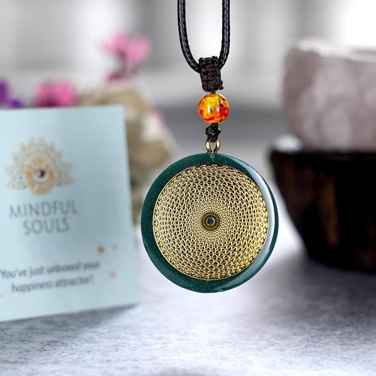 Magical Energy Talisman Necklace – Crystal Pendant for Spiritual Protection and Emotional Balance
