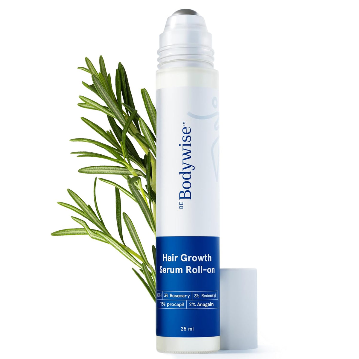 Triple-Action Hair Growth Serum Roll-On with Rosemary, Redensyl & Anagain | DHT-Blocking Scalp Serum