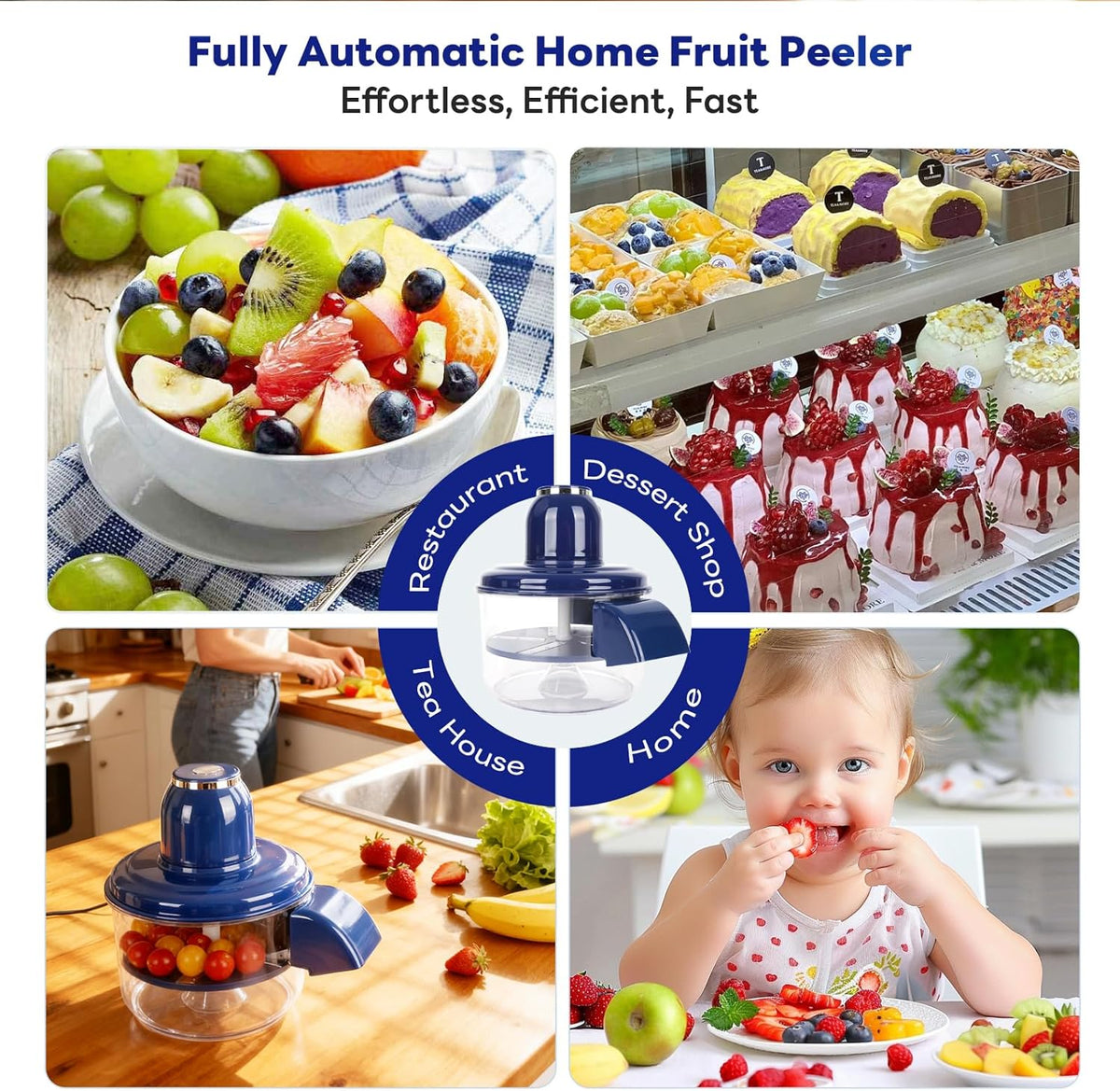 Electric Automatic Peeler for Grapes, Garlic & Cherry Tomatoes - Cordless Kitchen Tool