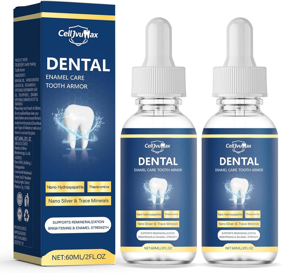 Advanced Enamel Repair Liquid for Teeth Strengthening & Gum Care, Daily Remineralization Treatment